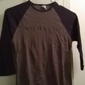 Junior T-SHIRT Black & Gray Top Small Petite